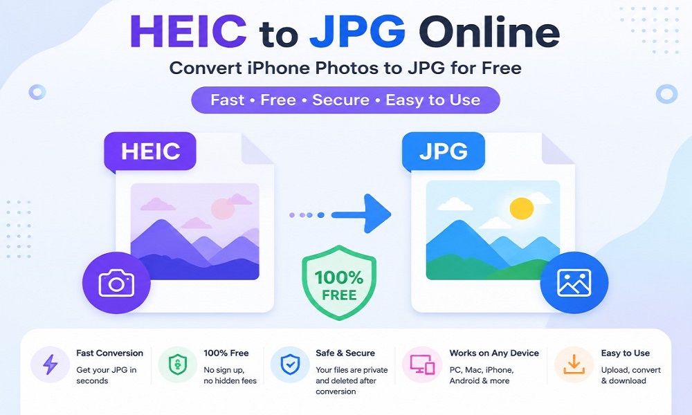 HEIC to JPG Online - Convert iPhone Photos to JPG for Free
